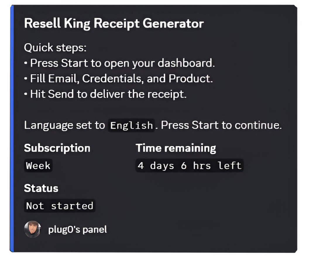 ResellKing dashboard instructions designer